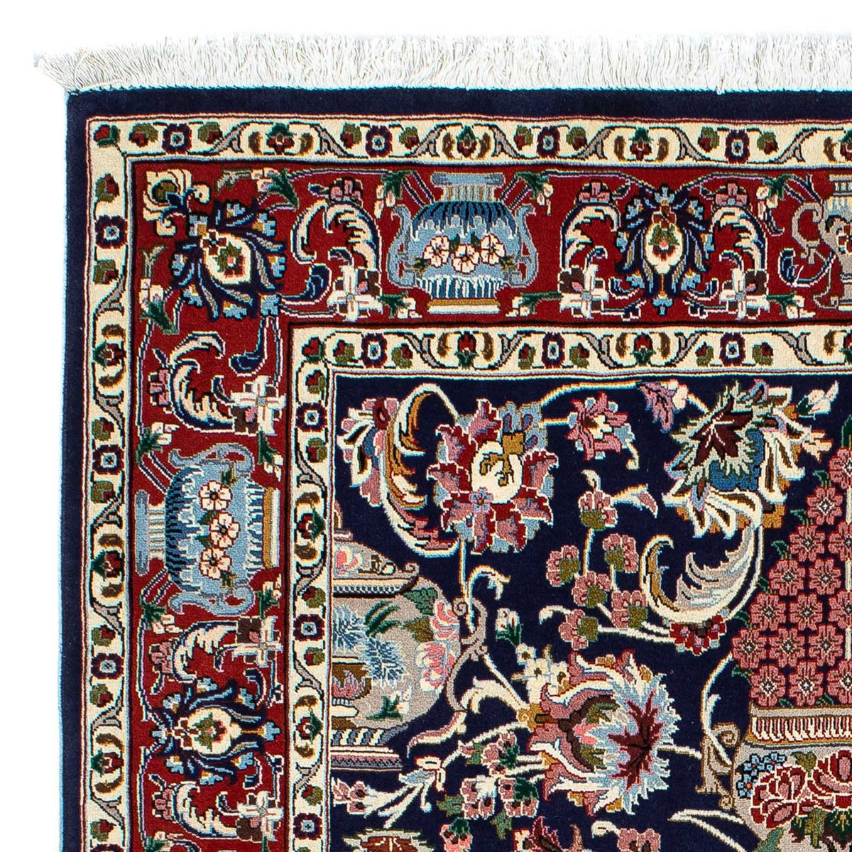 Tappeto Persero - Ghom - 188 x 135 cm - blu scuro