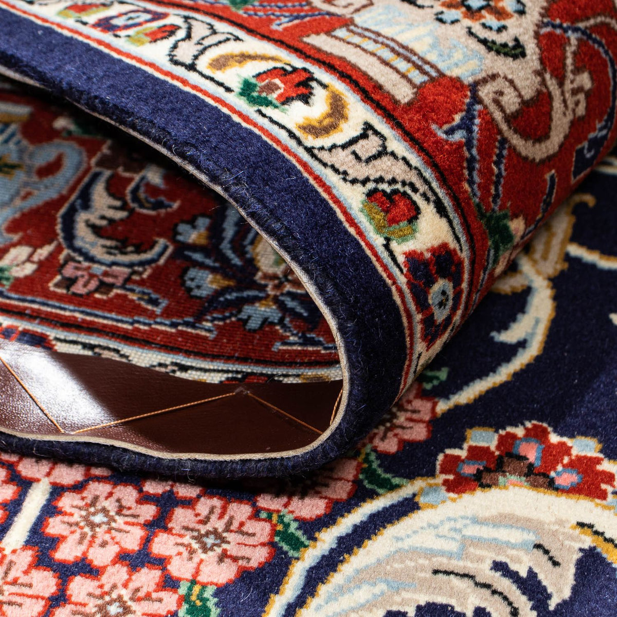 Tappeto Persero - Ghom - 188 x 135 cm - blu scuro