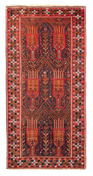 Tappeto corsia Tappeto Belutsch - 239 x 111 cm - ruggine