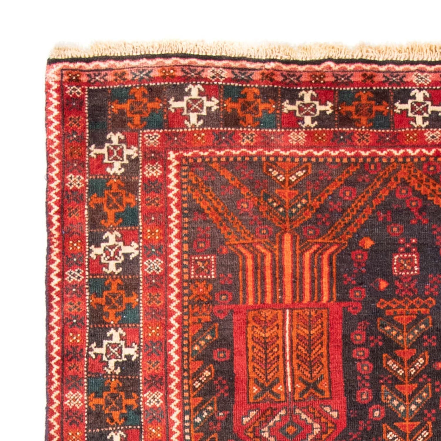 Tappeto corsia Tappeto Belutsch - 239 x 111 cm - ruggine