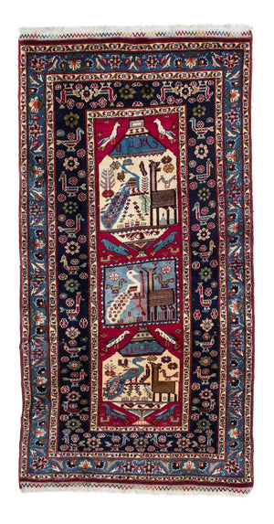 Tappeto corsia Tappeto Belutsch - 200 x 107 cm - blu scuro