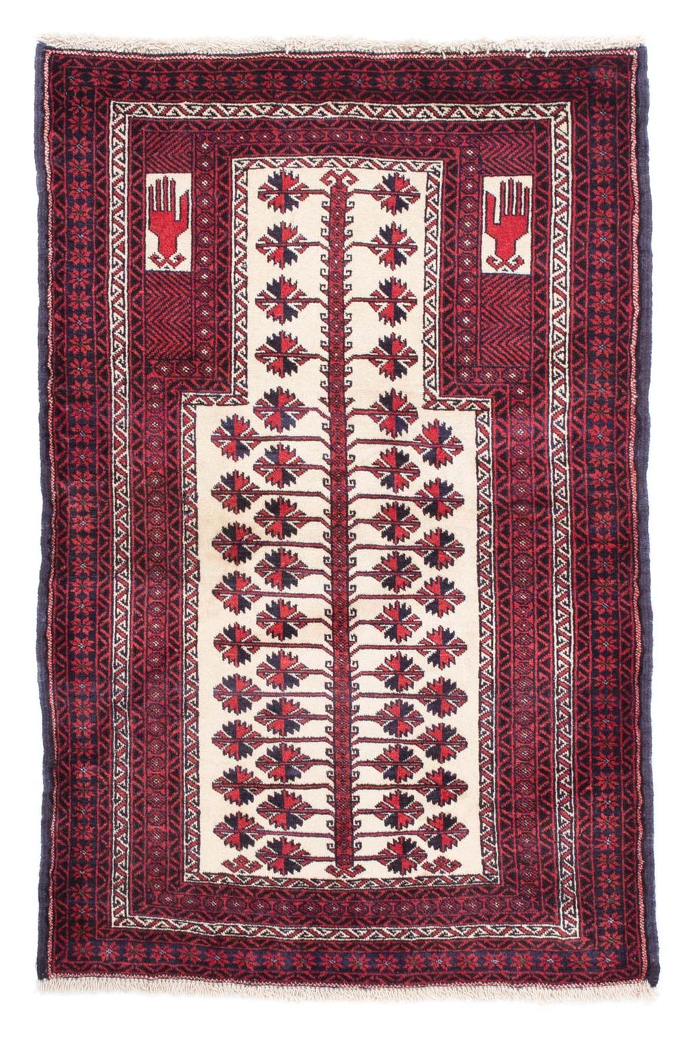 Tappeto Belutsch - 136 x 89 cm - rosso
