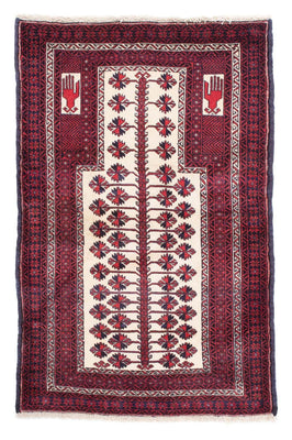 Tappeto Belutsch - 136 x 89 cm - rosso