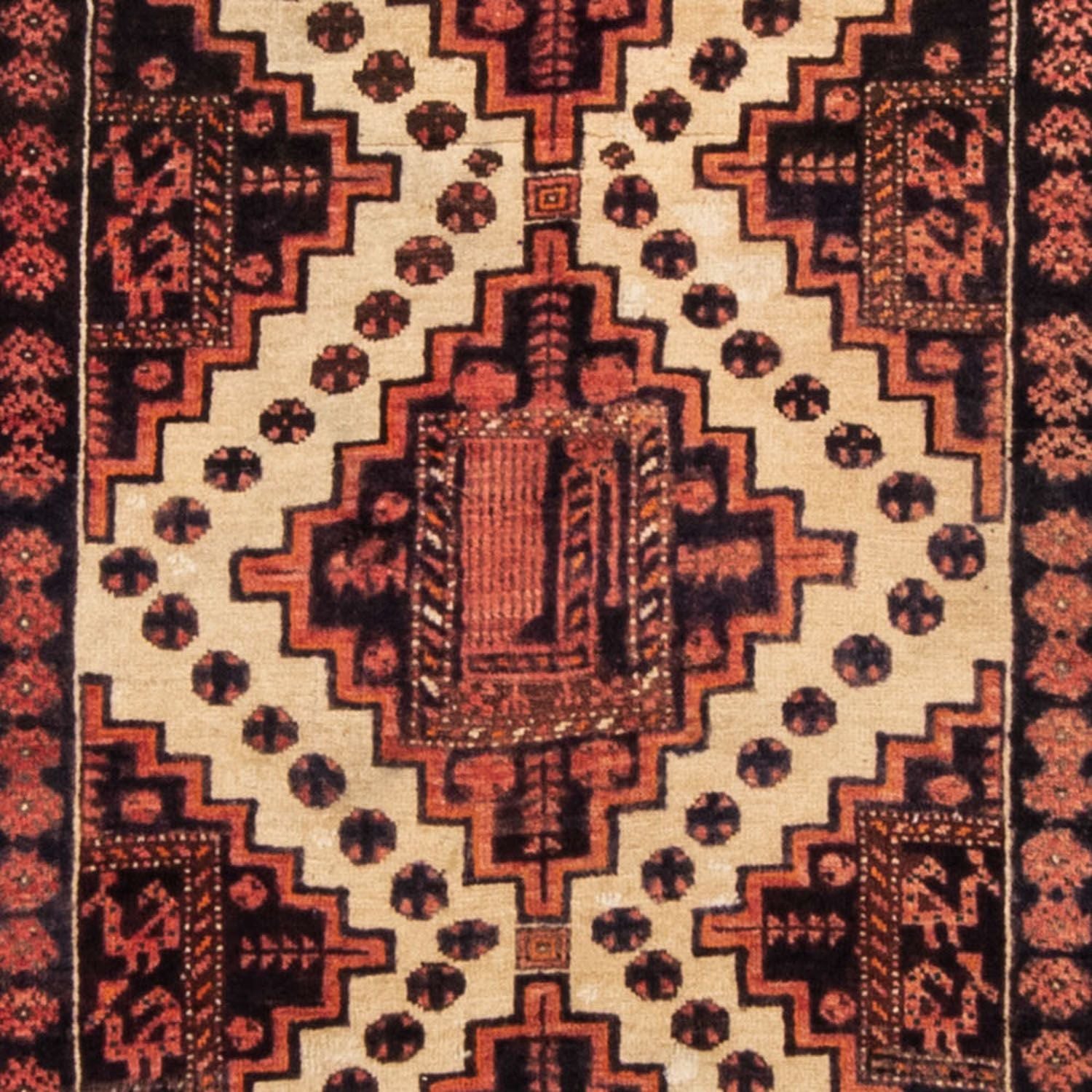 Tappeto corsia Tappeto Belutsch - 238 x 100 cm - rosso chiaro