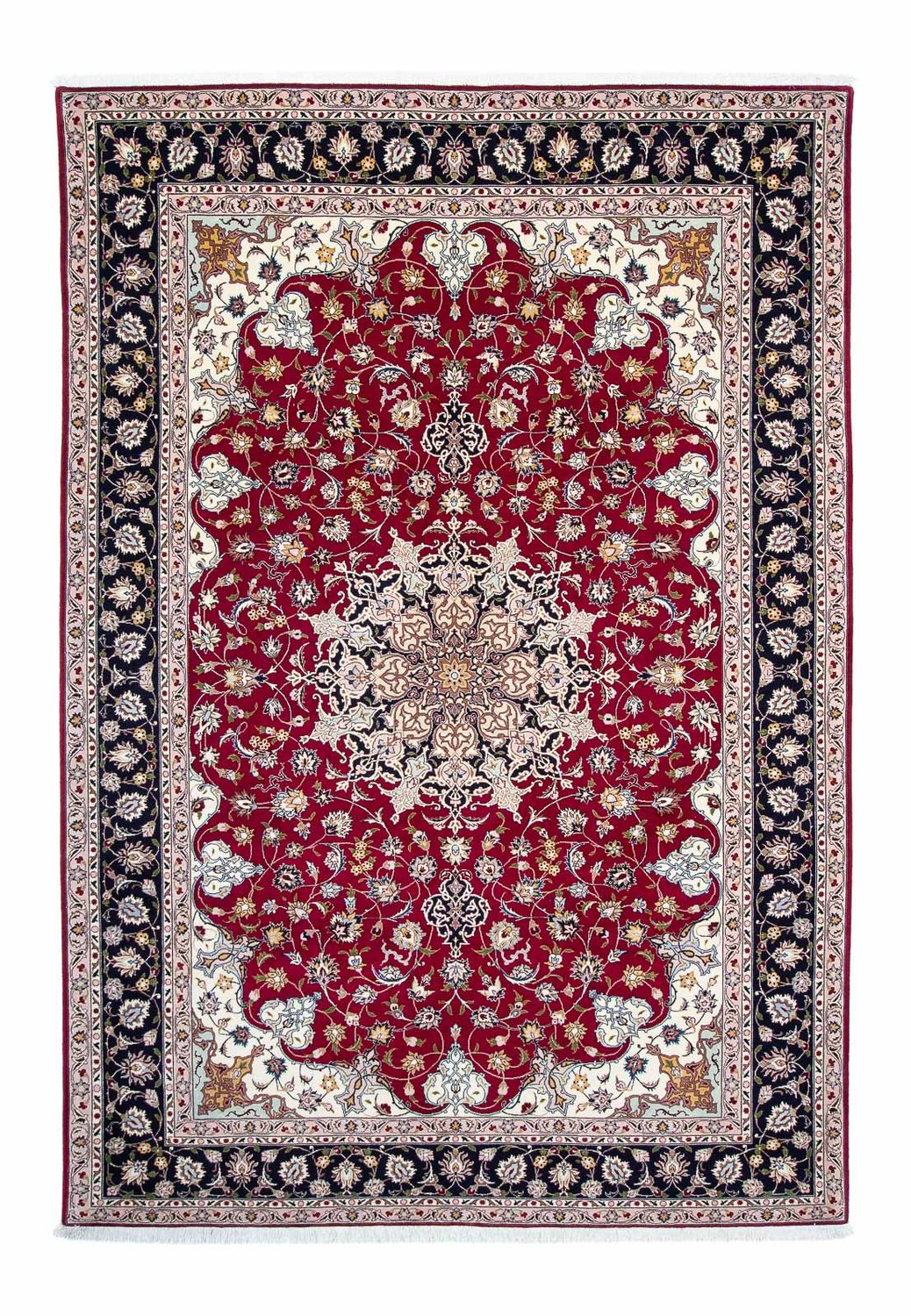 Tappeto Persero - Tabriz - Reale - 292 x 204 cm - rosso scuro