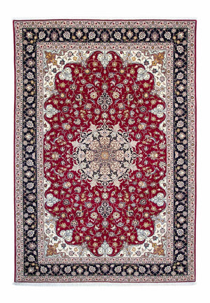 Tappeto Persero - Tabriz - Reale - 292 x 204 cm - rosso scuro