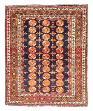 Tappeto Belutsch quadrato  - 174 x 139 cm - blu scuro