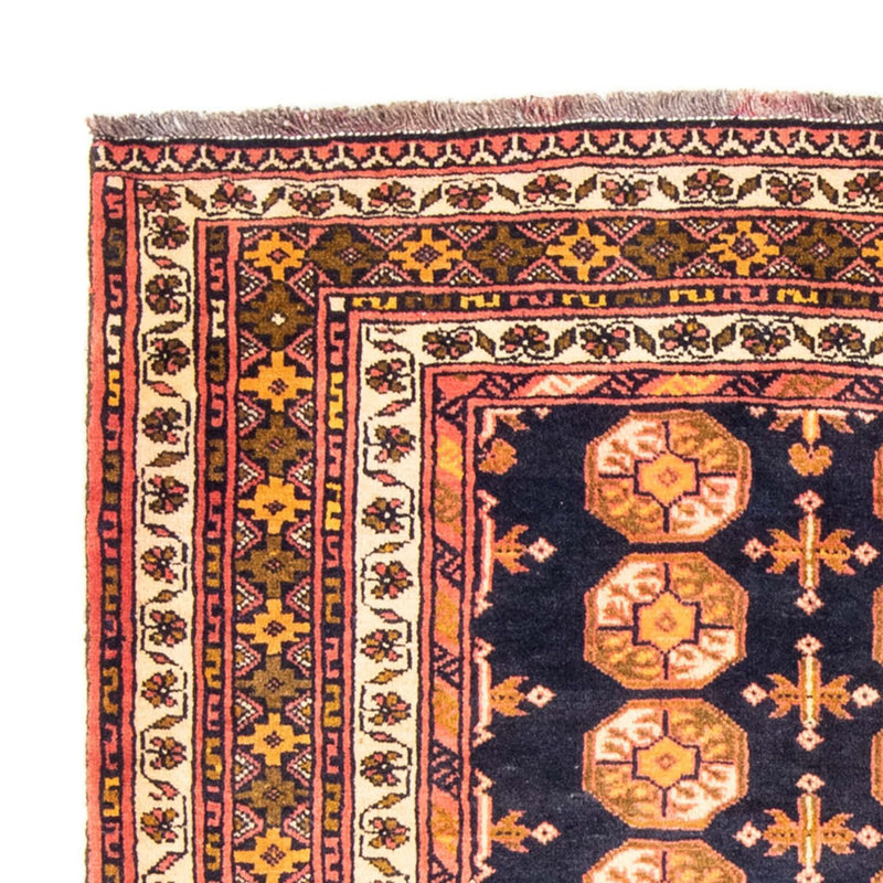 Tappeto Belutsch quadrato  - 174 x 139 cm - blu scuro