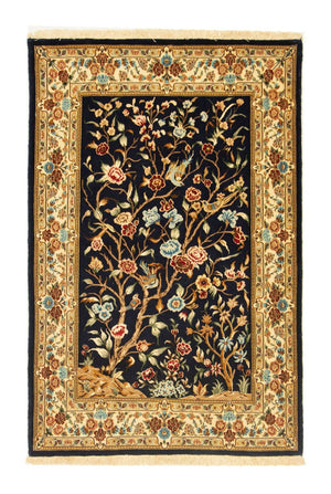 Tappeto Persero - Ghom - 154 x 100 cm - nero