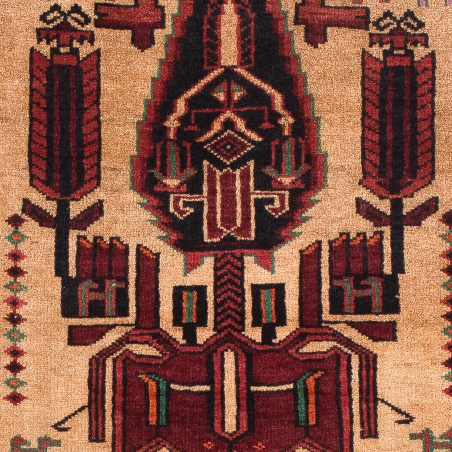 Tappeto Belutsch - 135 x 82 cm - rosso scuro