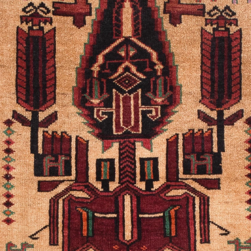 Tappeto Belutsch - 135 x 82 cm - rosso scuro