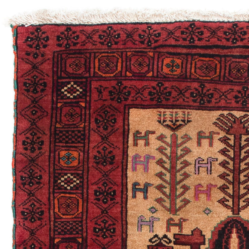 Tappeto Belutsch - 135 x 82 cm - rosso scuro