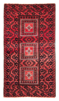 Tappeto corsia Tappeto Belutsch - 207 x 112 cm - rosso