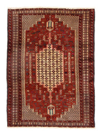 Tappeto Belutsch quadrato  - 174 x 133 cm - rosso