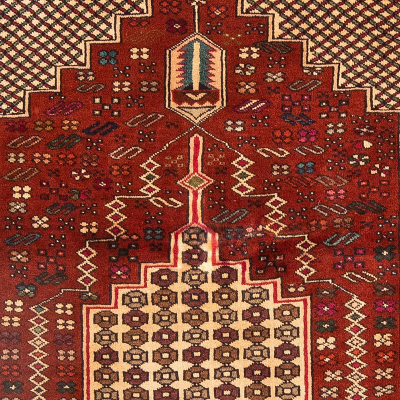Tappeto Belutsch quadrato  - 174 x 133 cm - rosso