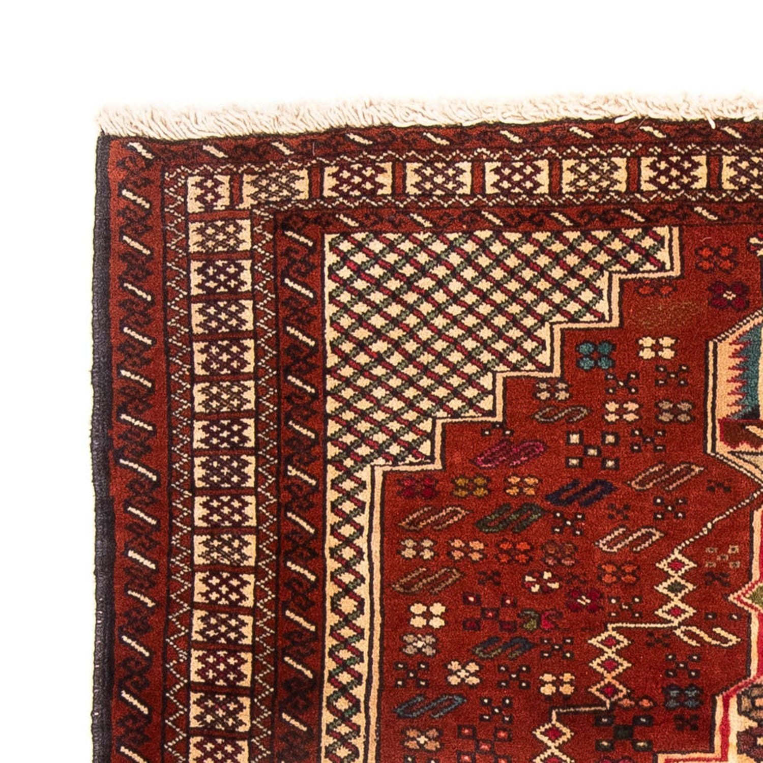 Tappeto Belutsch quadrato  - 174 x 133 cm - rosso