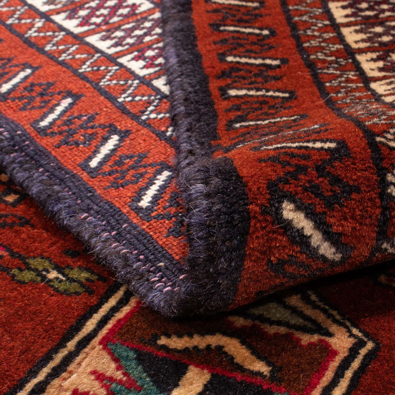 Tappeto Belutsch quadrato  - 174 x 133 cm - rosso