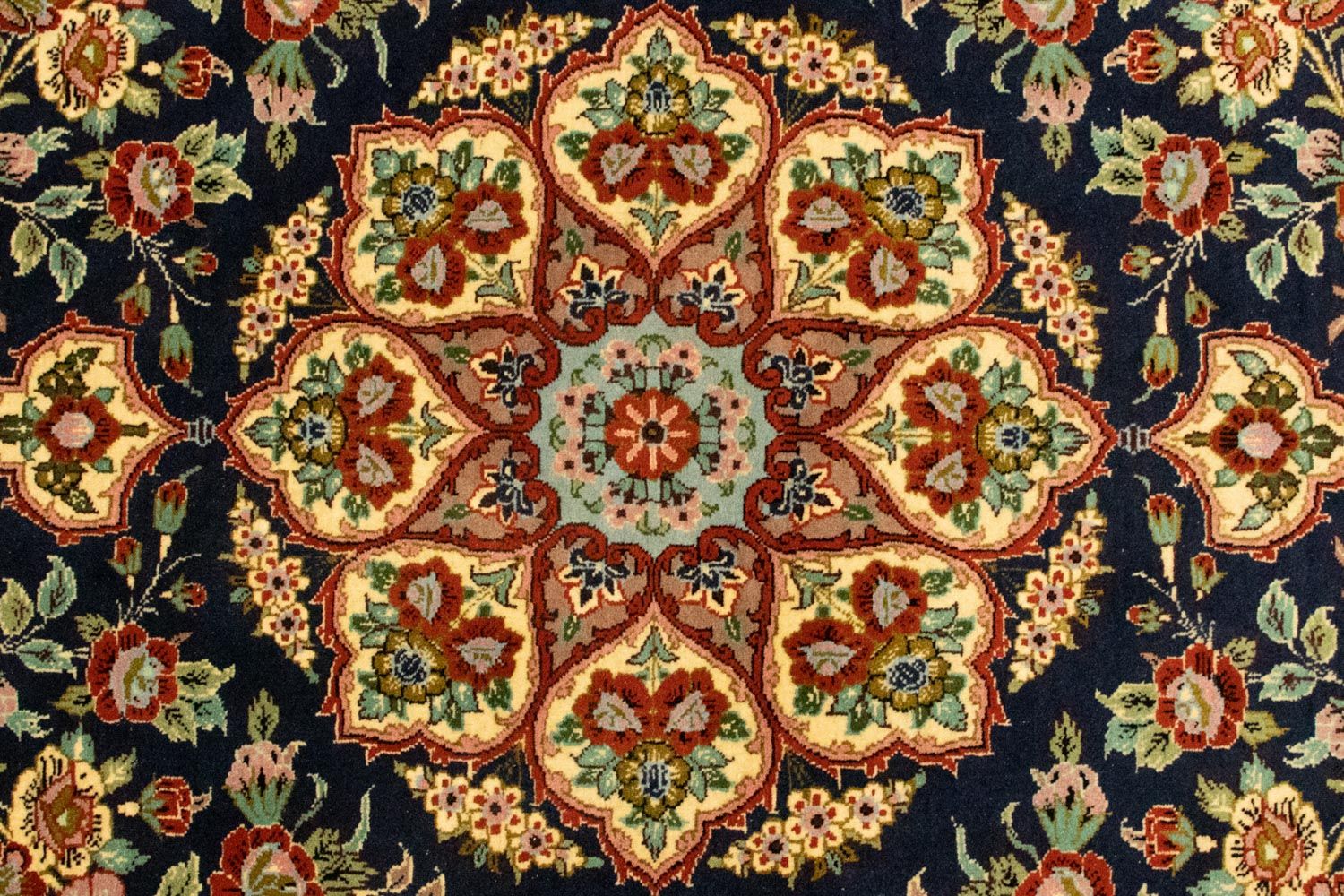 Tappeto Persero - Ghom - 170 x 108 cm - nero