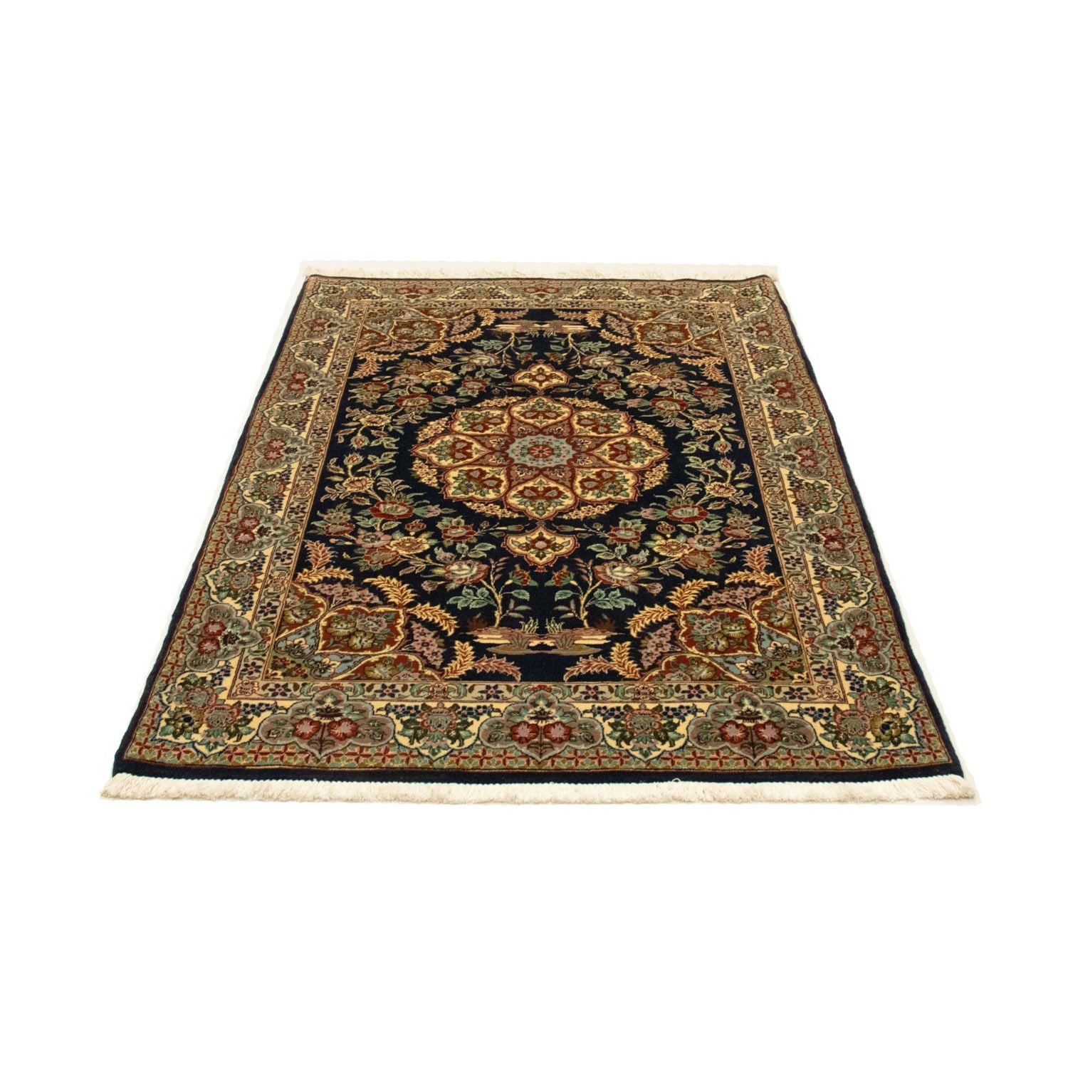 Tappeto Persero - Ghom - 170 x 108 cm - nero