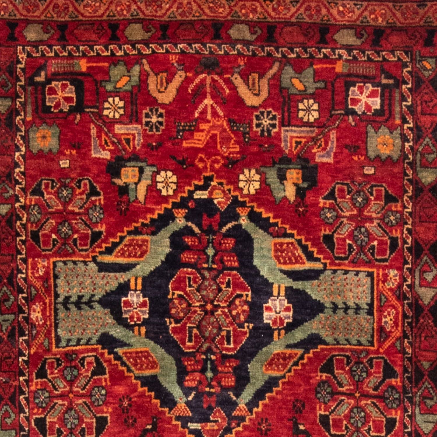 Tappeto corsia Tappeto Belutsch - 200 x 100 cm - rosso