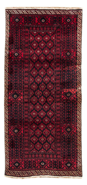 Tappeto corsia Tappeto Belutsch - 222 x 110 cm - rosso scuro