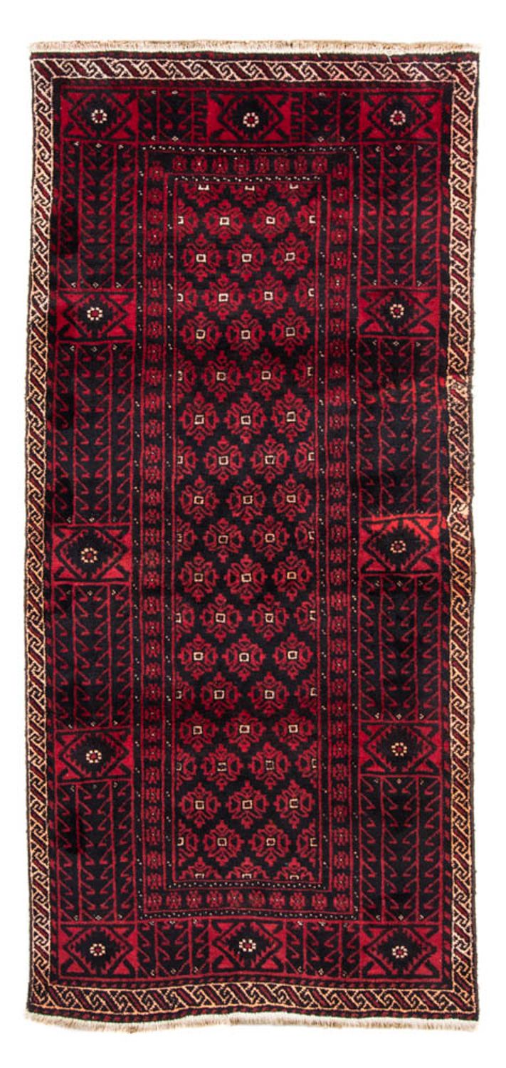 Tappeto corsia Tappeto Belutsch - 222 x 110 cm - rosso scuro