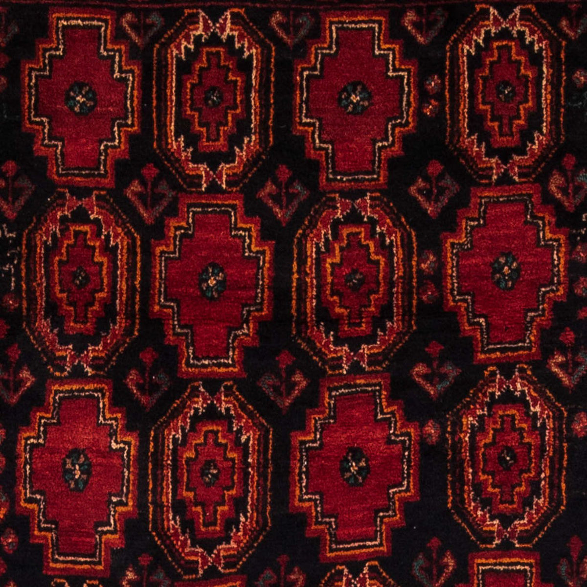 Tappeto corsia Tappeto Belutsch - 185 x 110 cm - rosso scuro