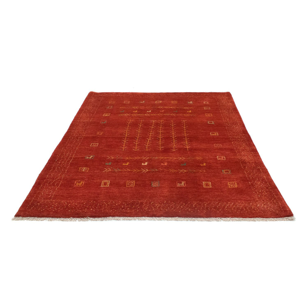 Tappeto Gabbeh - Persero - 190 x 150 cm - rosso