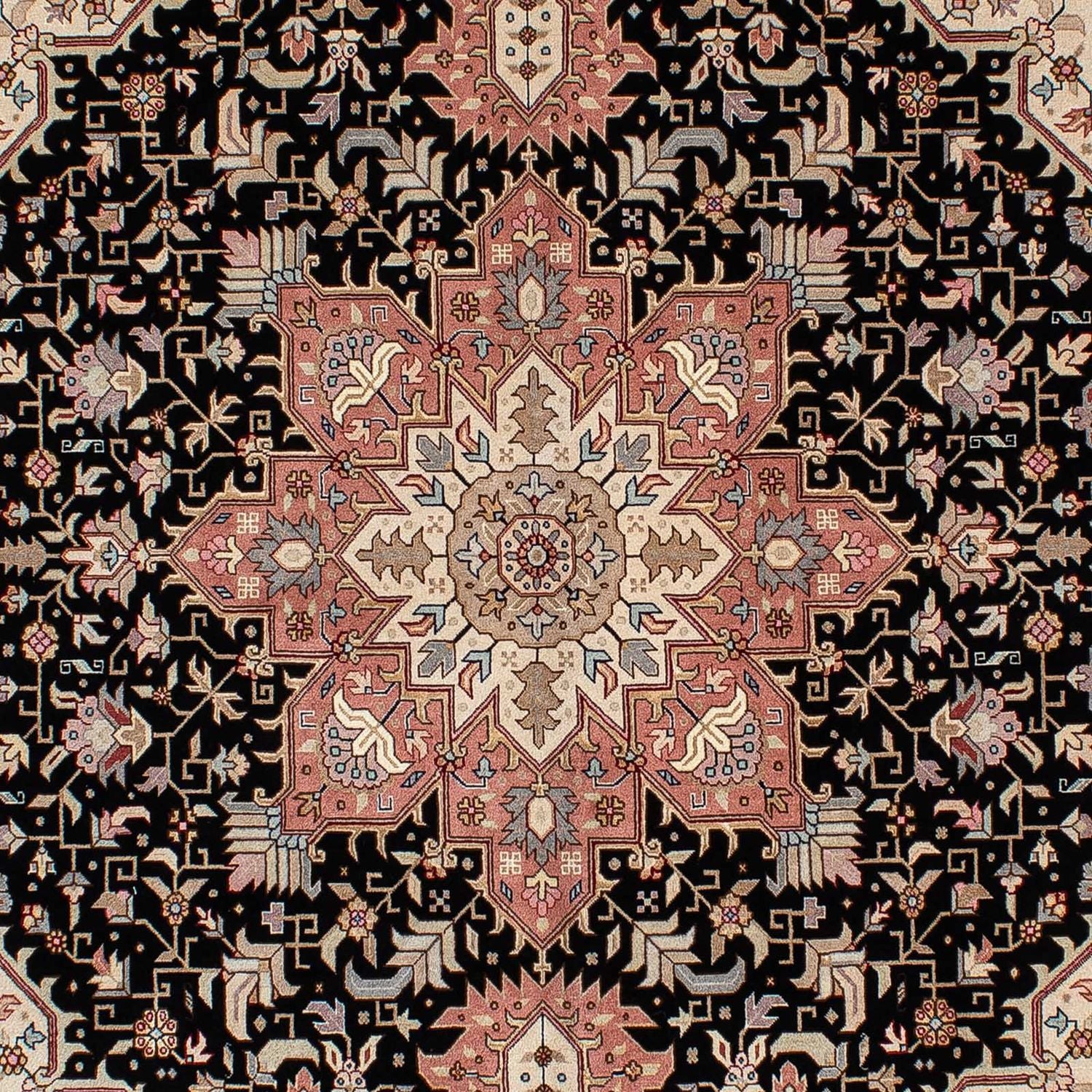 Tappeto Persero - Tabriz - Reale - 204 x 150 cm - blu scuro