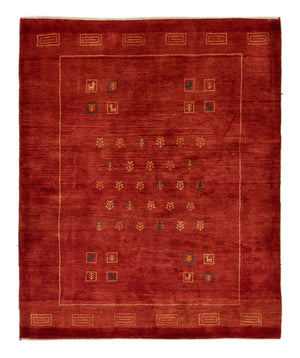 Tappeto Gabbeh - Persero - 190 x 163 cm - rosso