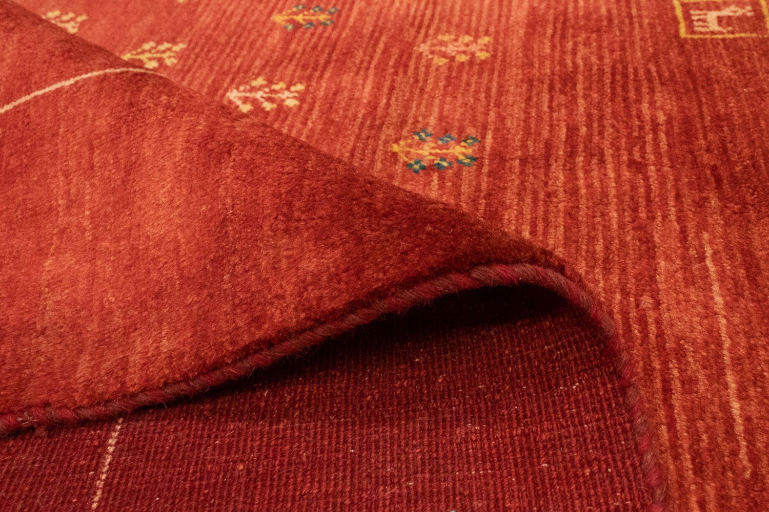 Tappeto Gabbeh - Persero - 190 x 163 cm - rosso