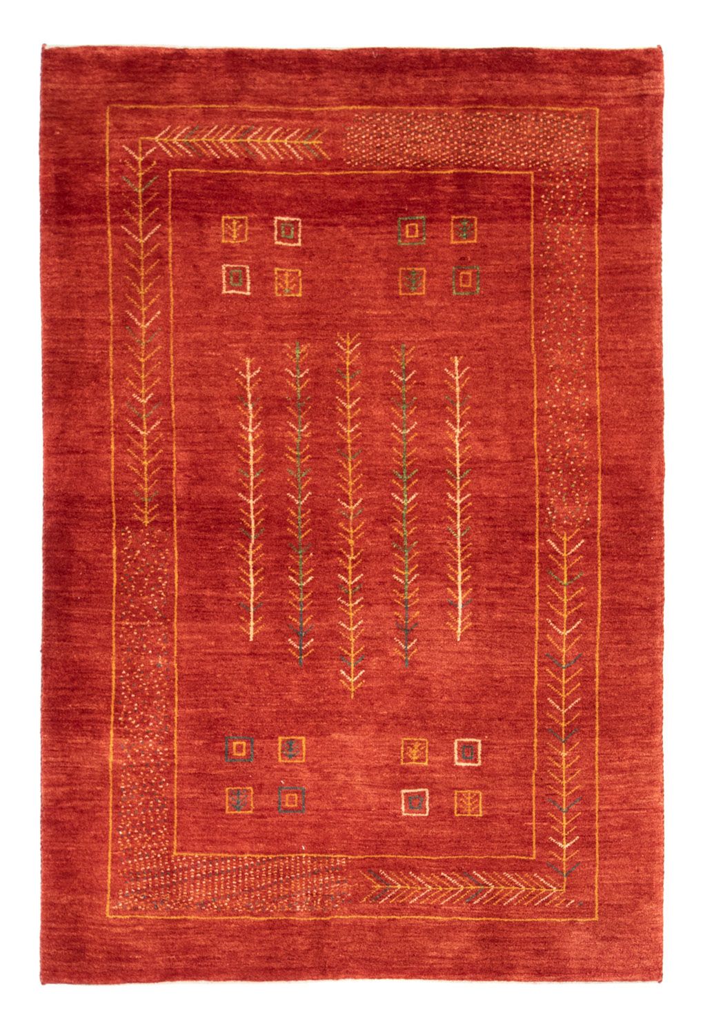 Tappeto Gabbeh - Persero - 180 x 124 cm - rosso