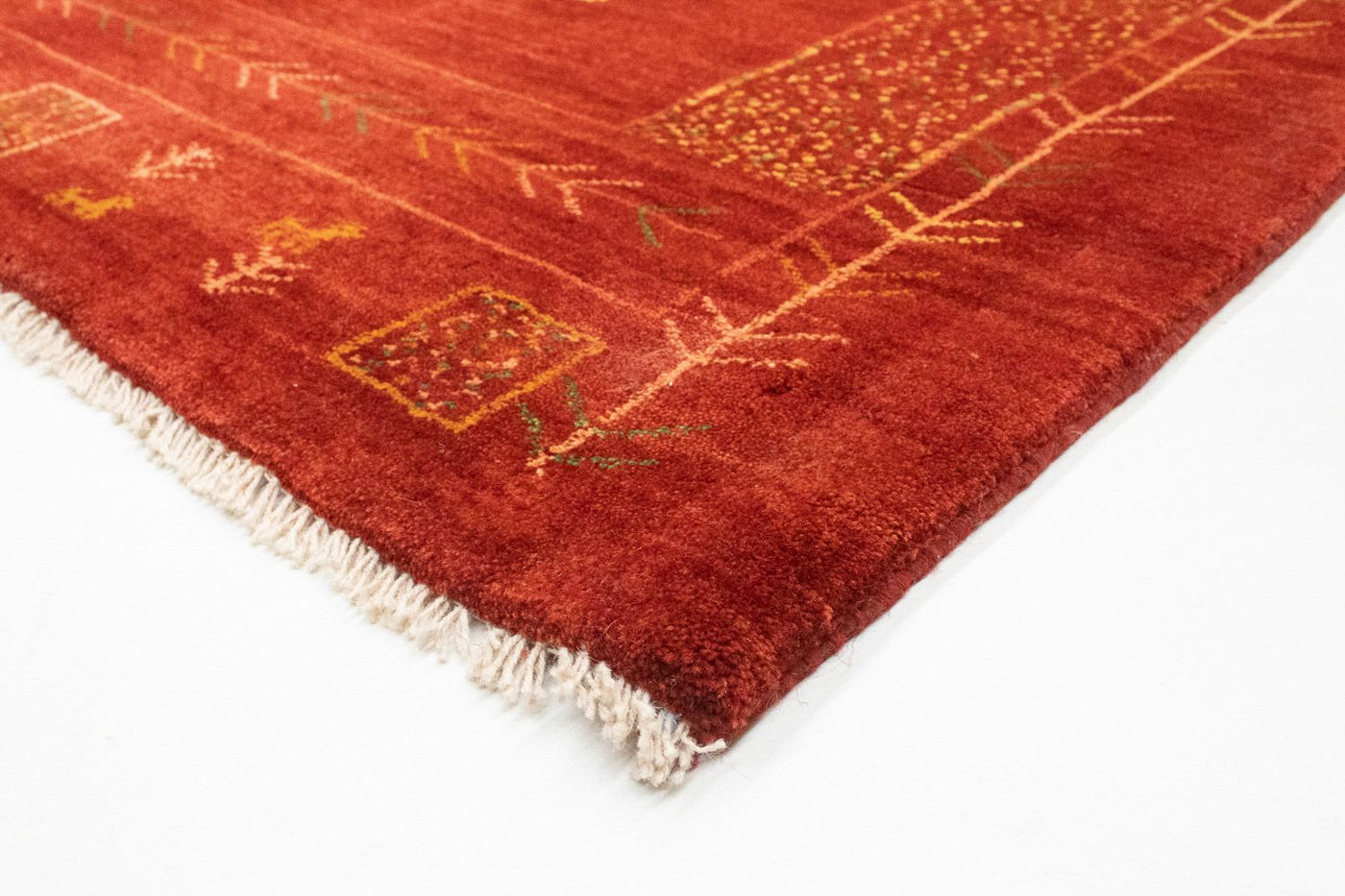 Gabbeh Persiano Tappeto 195x156cm - Perserteppich Wollteppich