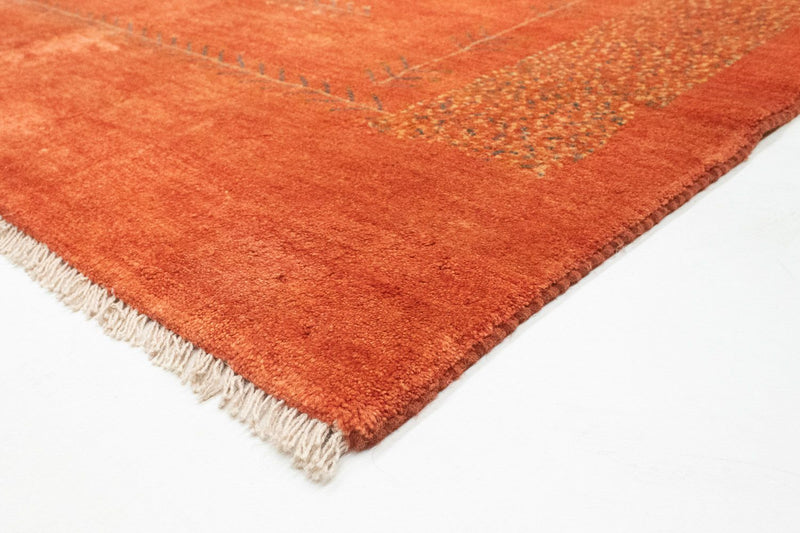 Tappeto Gabbeh - Persero - 198 x 151 cm - ruggine