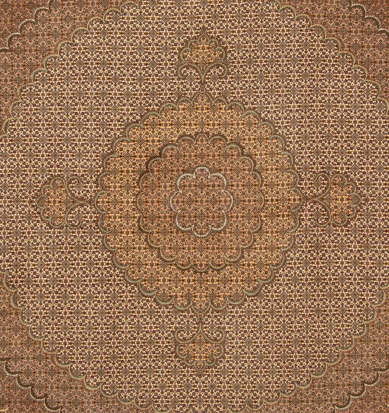 Tappeto Persero - Tabriz quadrato  - 208 x 204 cm - marrone chiaro