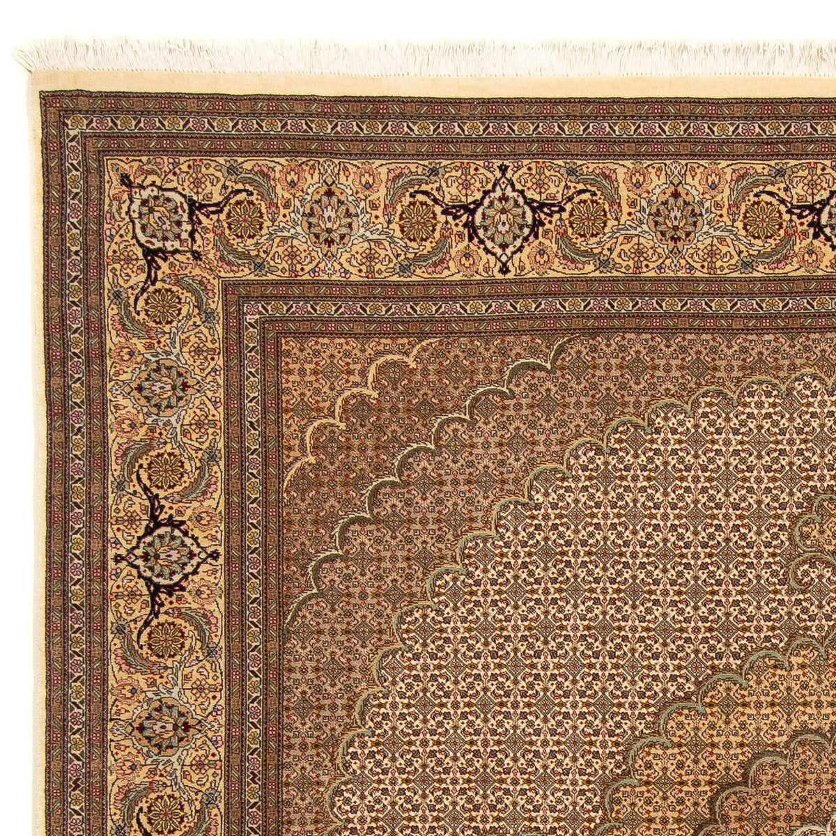 Tappeto Persero - Tabriz quadrato  - 208 x 204 cm - marrone chiaro