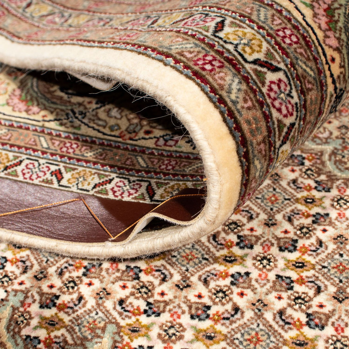 Tappeto Persero - Tabriz quadrato  - 208 x 204 cm - marrone chiaro