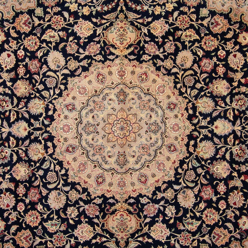 Tappeto Persero - Tabriz - Reale - 338 x 300 cm - blu scuro