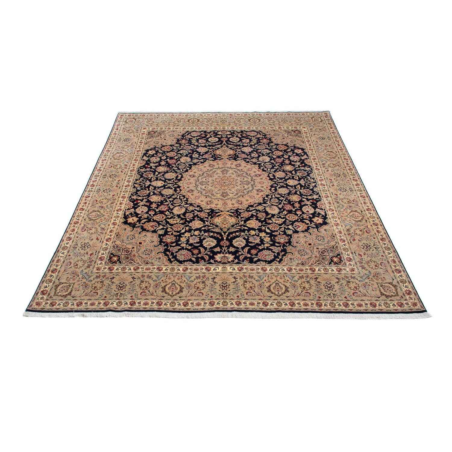 Tappeto Persero - Tabriz - Reale - 338 x 300 cm - blu scuro