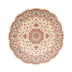 Tappeto Persero - Tabriz - Reale rotondo  - 250 x 250 cm - beige