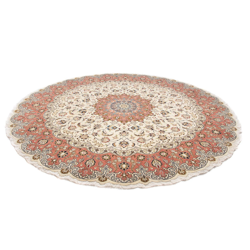 Tappeto Persero - Tabriz - Reale rotondo  - 242 x 242 cm - beige