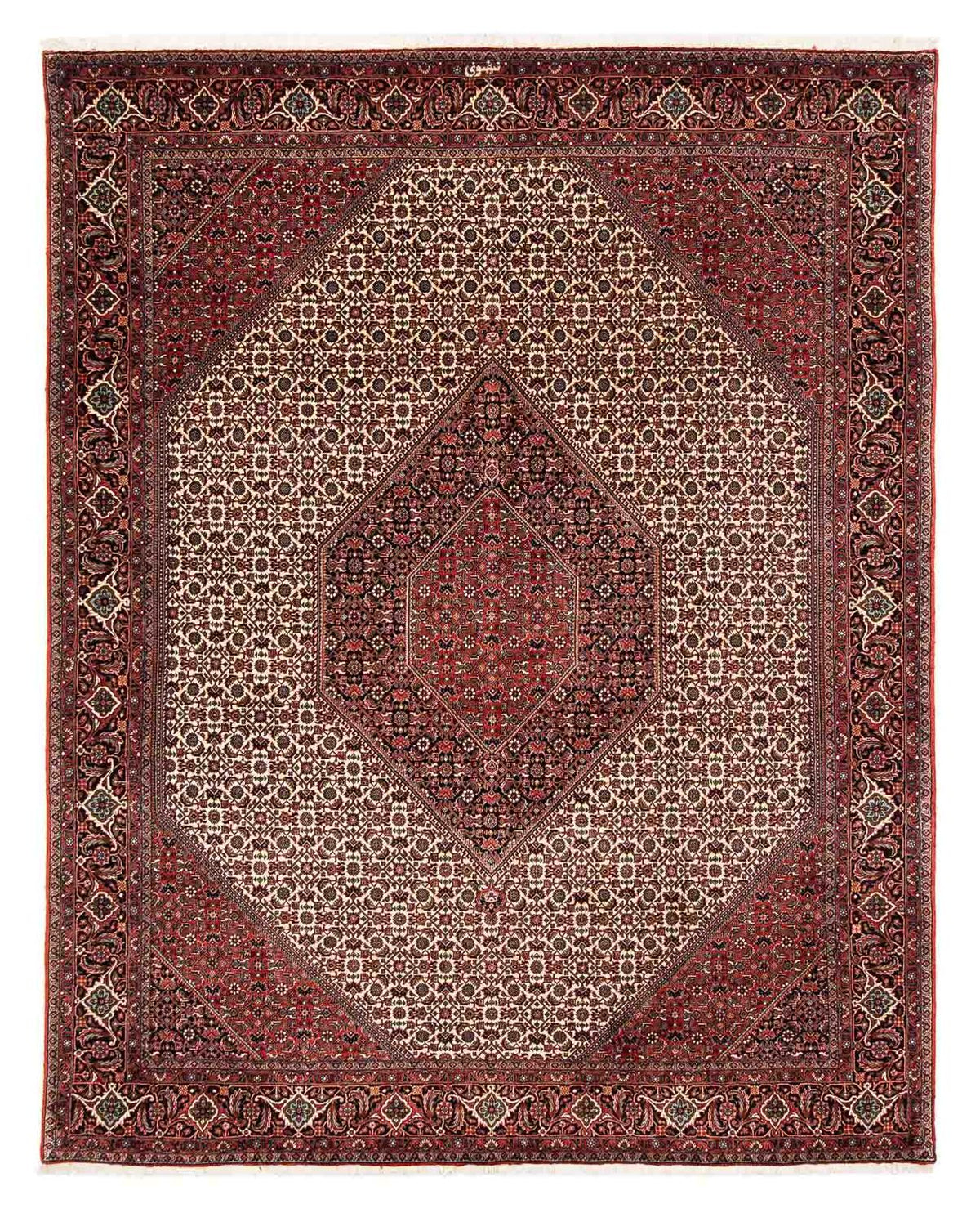 Tappeto Persero - Bidjar - 254 x 203 cm - rosso scuro