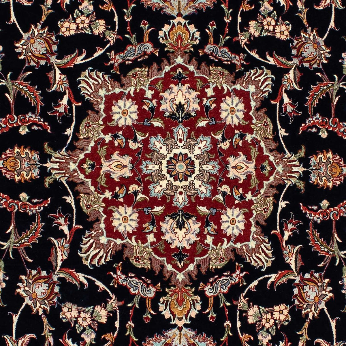 Tappeto Persero - Ghom - 201 x 138 cm - blu scuro