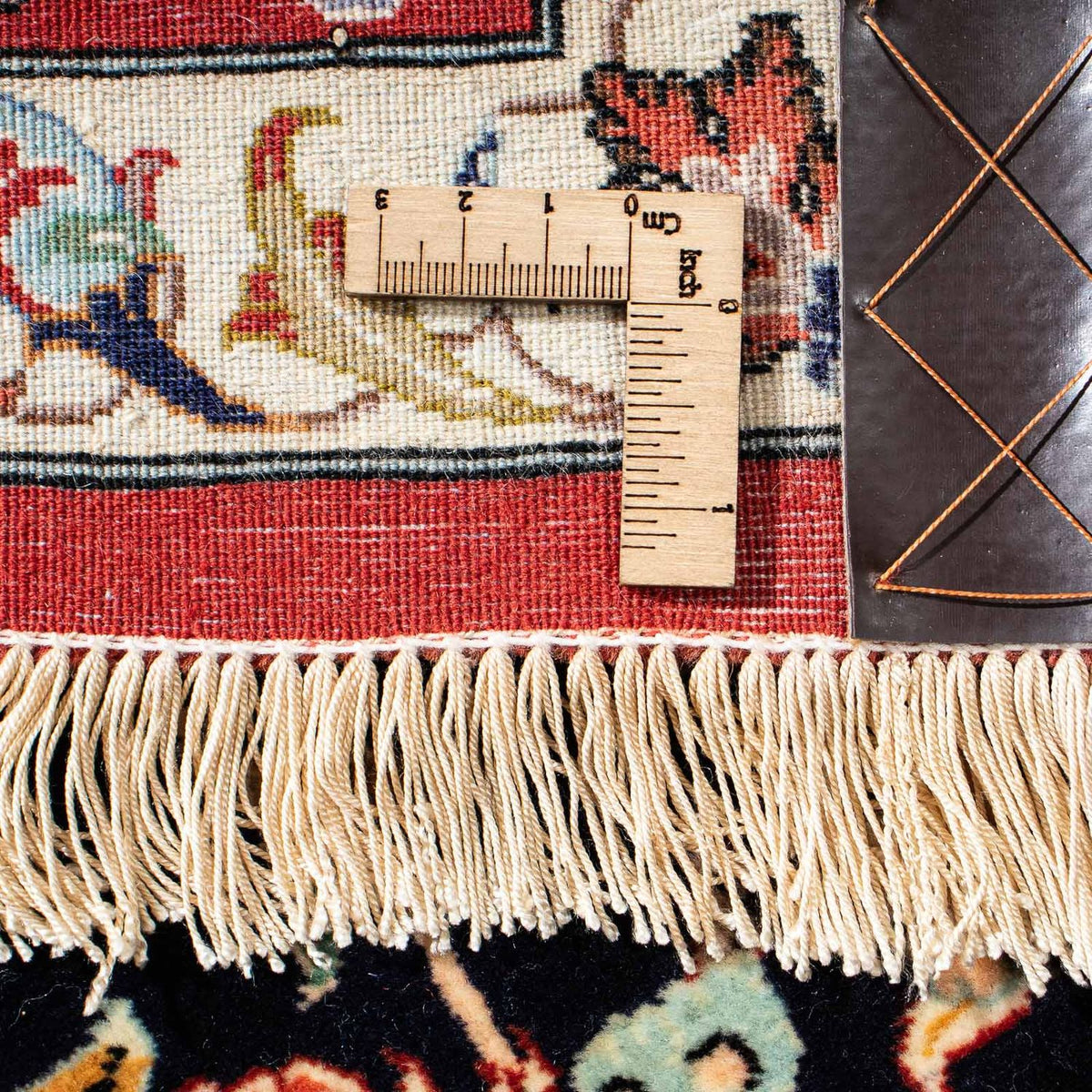 Tappeto Persero - Ghom - 201 x 138 cm - blu scuro