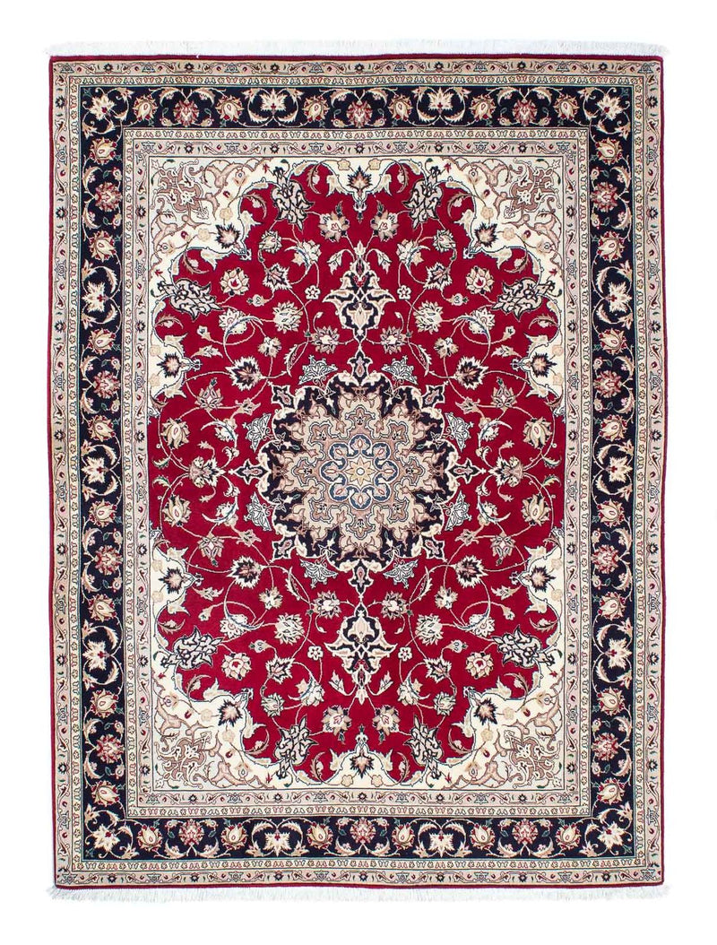 Tappeto Persero - Tabriz - Reale - 204 x 151 cm - rosso scuro