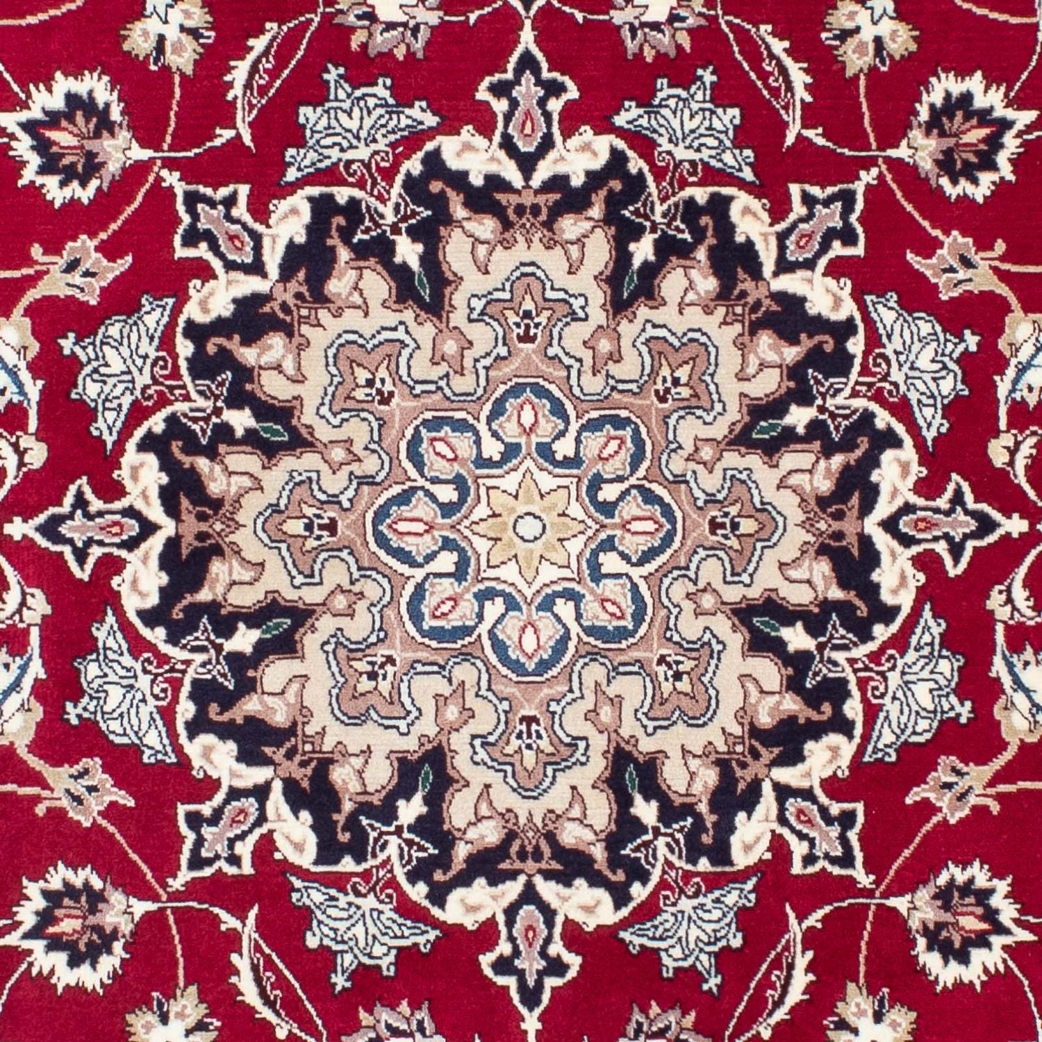 Tappeto Persero - Tabriz - Reale - 204 x 151 cm - rosso scuro