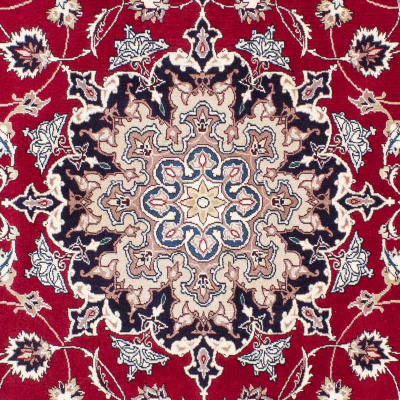 Tappeto Persero - Tabriz - Reale - 204 x 151 cm - rosso scuro