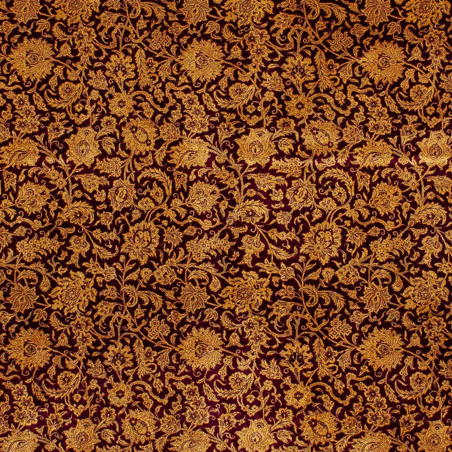 Tappeto di seta - Ghom seta - Premio - 216 x 132 cm - blu scuro