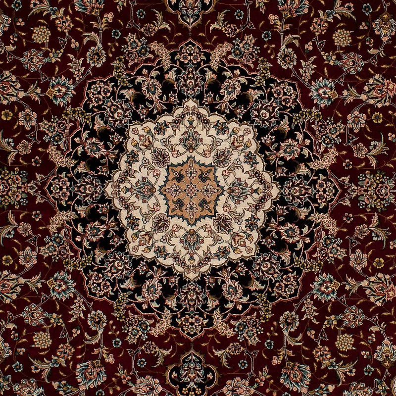 Tappeto Persero - Ghom - 197 x 133 cm - rosso scuro