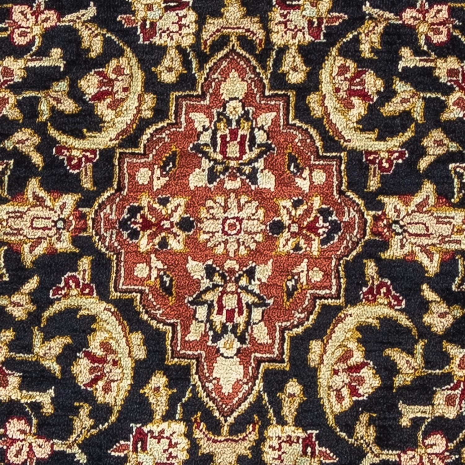 Tappeto di seta - Ghom seta - Premio - 42 x 28 cm - blu scuro